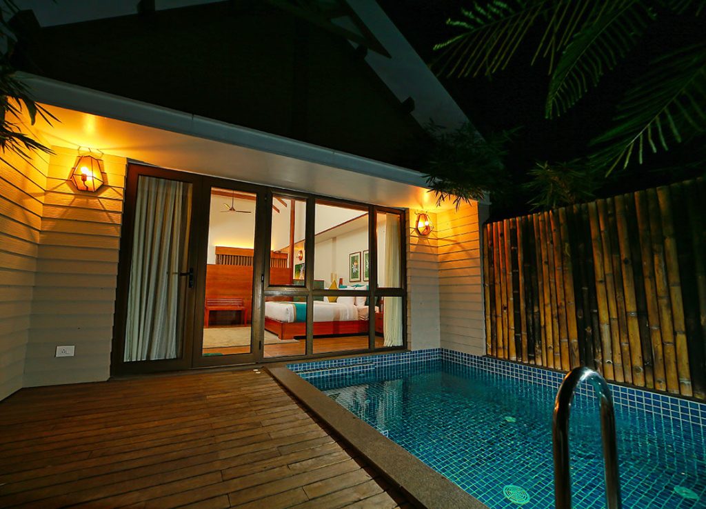 Luxury pool villa at Morickap Resort with private pool and scenic hillside&nbsp;views.