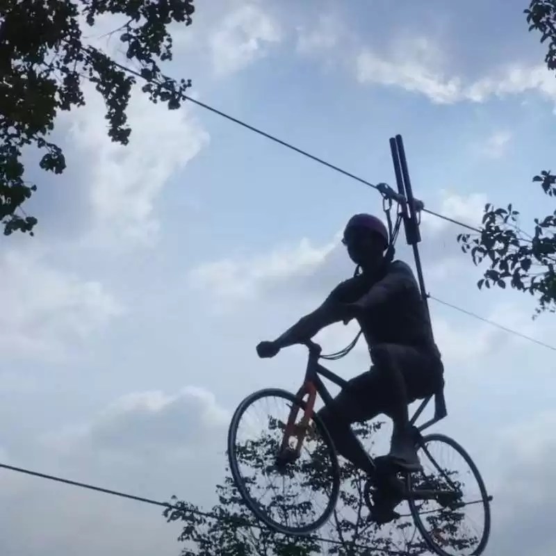 Adventure activities at a luxury resort in Wayanad surrounded by lush green hills