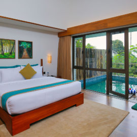 Spacious studio room at Morickap Resort Wayanad with comfortable beds