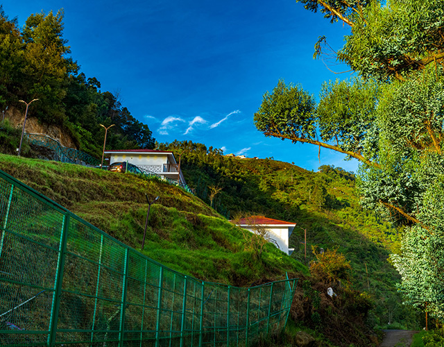 Warmth Hill Crest, a hill view resort in Kodaikanal, surrounded by scenic mountains, lush greenery, and breathtaking valley views in a peaceful natural setting.
